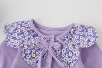 Load image into Gallery viewer, Baby Girls Flower Print Jumpsuits Hats Wholesale 22051794
