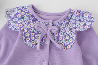 Load image into Gallery viewer, Baby Girls Flower Print Jumpsuits Hats Wholesale 22051794
