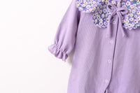 Load image into Gallery viewer, Baby Girls Flower Print Jumpsuits Hats Wholesale 22051794
