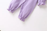 Load image into Gallery viewer, Baby Girls Flower Print Jumpsuits Hats Wholesale 22051794
