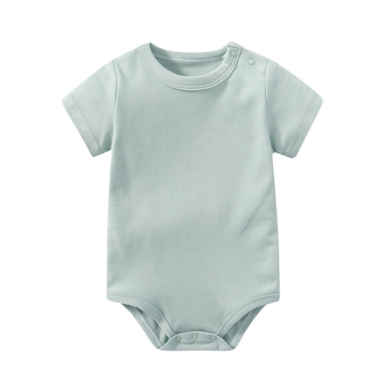 Baby Unisex Solid Color Rompers Wholesale 22051805