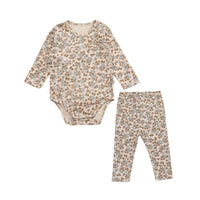 Load image into Gallery viewer, 2 Pieces Set Baby Unisex Flower Fruit Plant Print Rompers And Pants Wholesale 220518116
