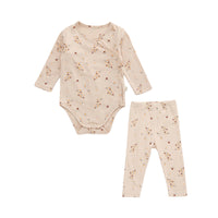Load image into Gallery viewer, 2 Pieces Set Baby Unisex Flower Fruit Plant Print Rompers And Pants Wholesale 220518116
