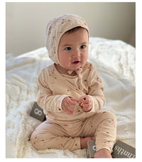 Load image into Gallery viewer, 2 Pieces Set Baby Unisex Flower Fruit Plant Print Rompers And Pants Wholesale 220518116
