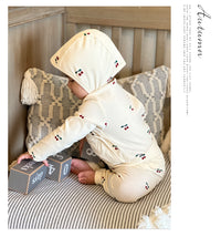 Load image into Gallery viewer, 2 Pieces Set Baby Unisex Flower Fruit Plant Print Rompers And Pants Wholesale 220518116
