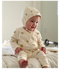 Load image into Gallery viewer, 2 Pieces Set Baby Unisex Flower Fruit Plant Print Rompers And Pants Wholesale 220518116
