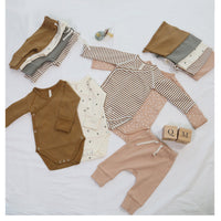 Load image into Gallery viewer, Baby Unisex Solid Color Striped Print Rompers Wholesale 220518126
