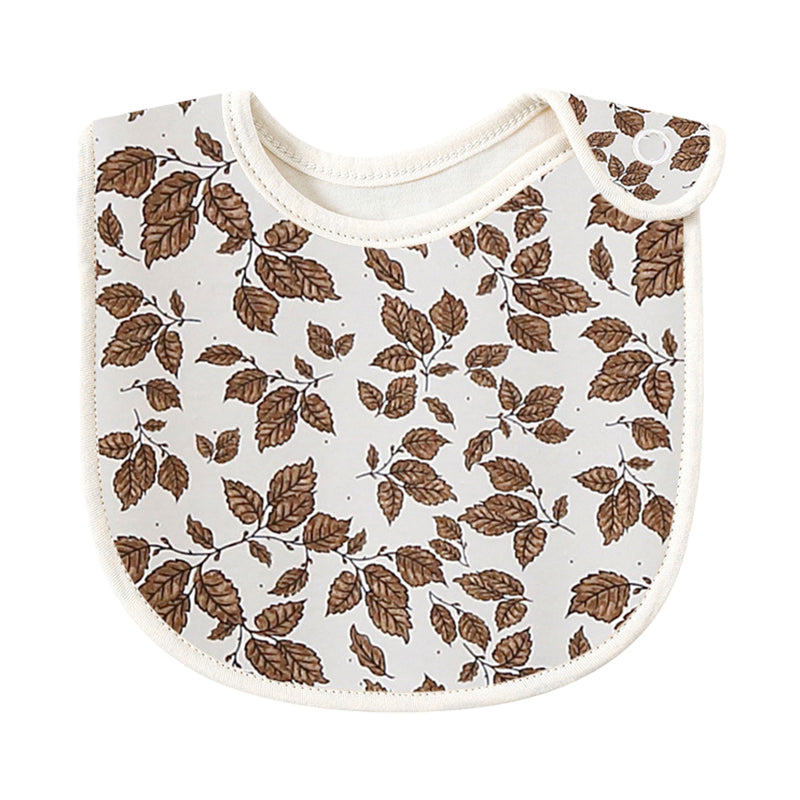 Baby Unisex Flower Butterfly Plant Print Baby Bibs Wholesale 220518129