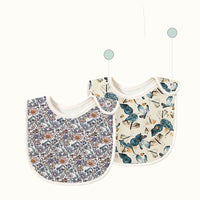 Load image into Gallery viewer, Baby Unisex Flower Butterfly Plant Print Baby Bibs Wholesale 220518129
