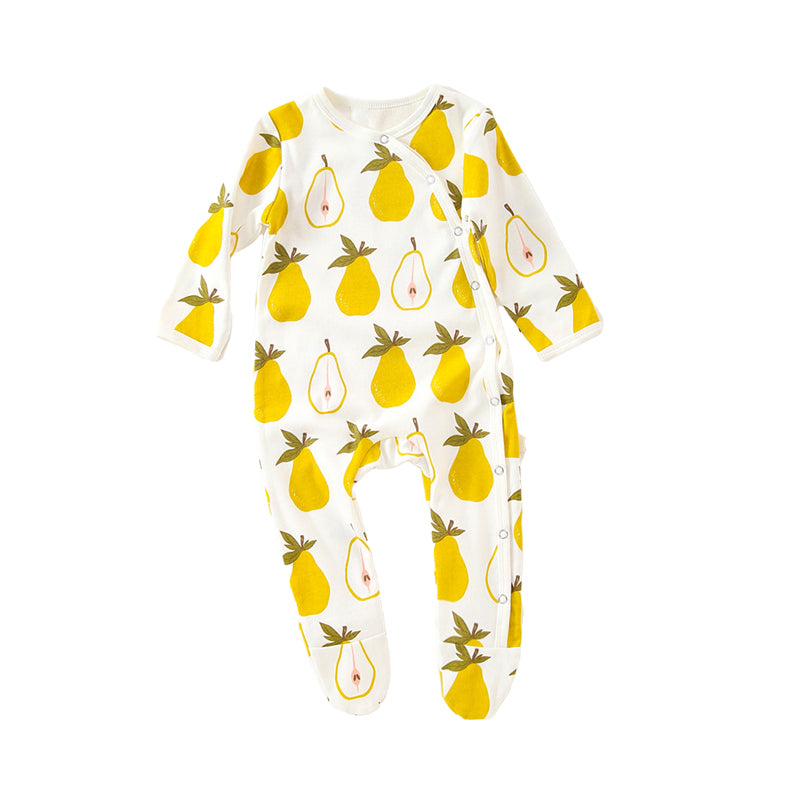 Baby Unisex Fruit Butterfly Print Jumpsuits Wholesale 220518169