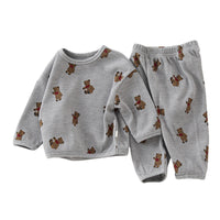Load image into Gallery viewer, 2 Pieces Set Baby Kid Unisex Animals Print Tops And Pants Wholesale 220518178
