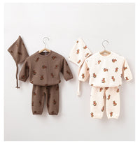 Load image into Gallery viewer, 2 Pieces Set Baby Kid Unisex Animals Print Tops And Pants Wholesale 220518178
