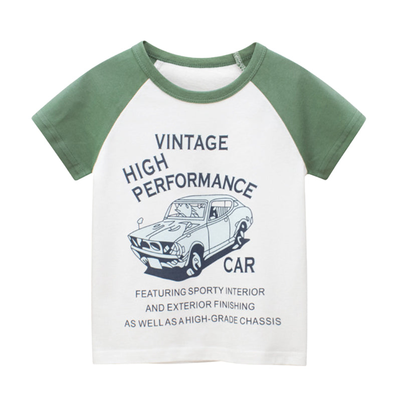 Baby Kid Unisex Letters Car Print T-Shirts Wholesale 220518185