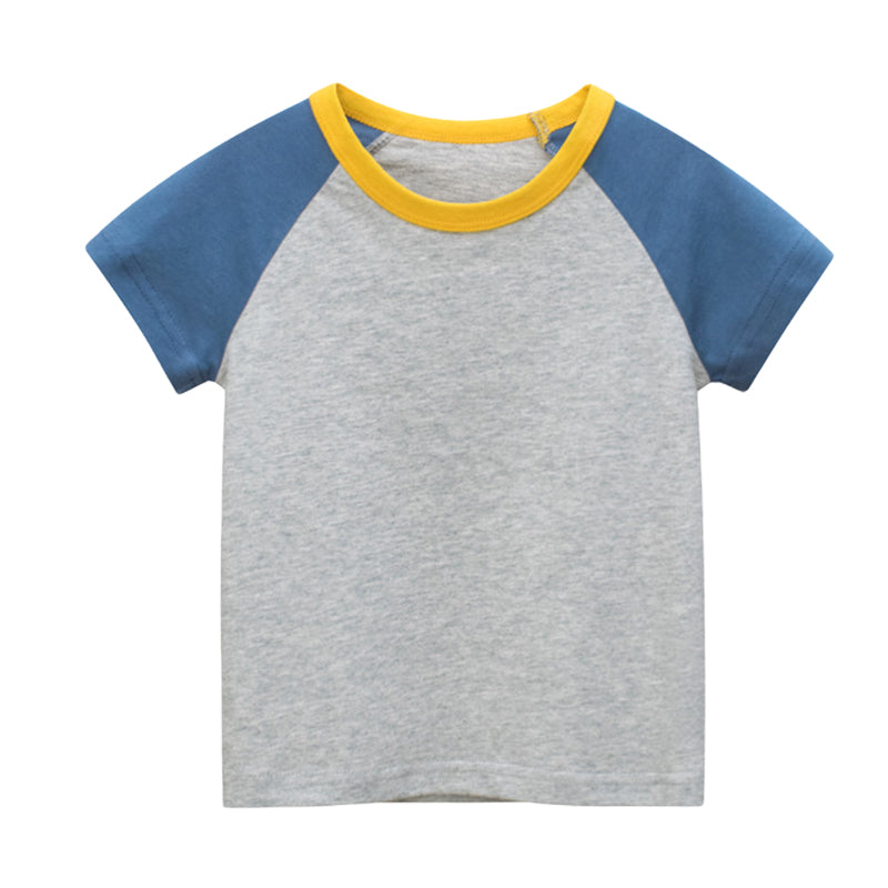 Baby Kid Unisex Color-blocking T-Shirts Wholesale 220518208