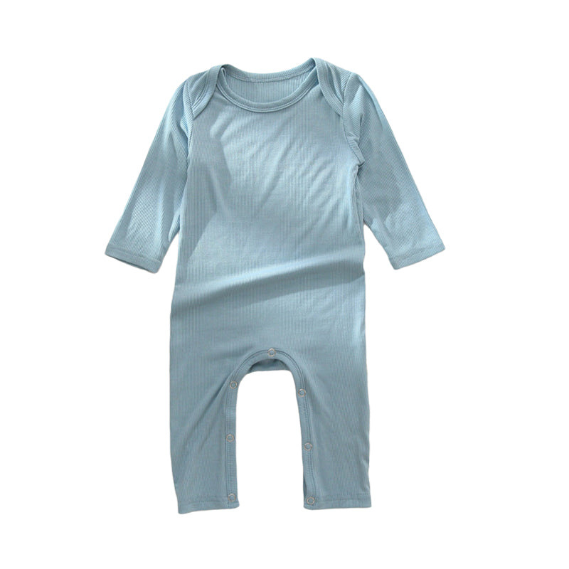 Baby Girls Boys Solid Color Jumpsuits Wholesale 220518246
