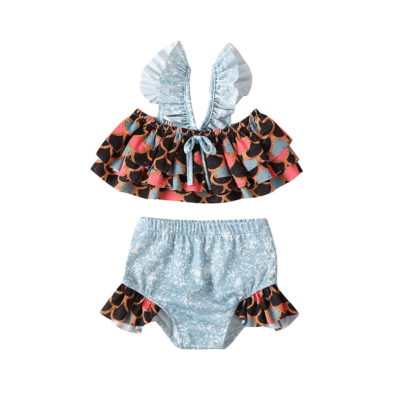 2 Pieces Set Baby Kid Girls Beach Bow Tops And Shorts Wholesale 22051826