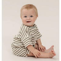 Load image into Gallery viewer, 2 Pieces Set Baby Unisex Solid Color Striped T-Shirts And Shorts Wholesale 220518266
