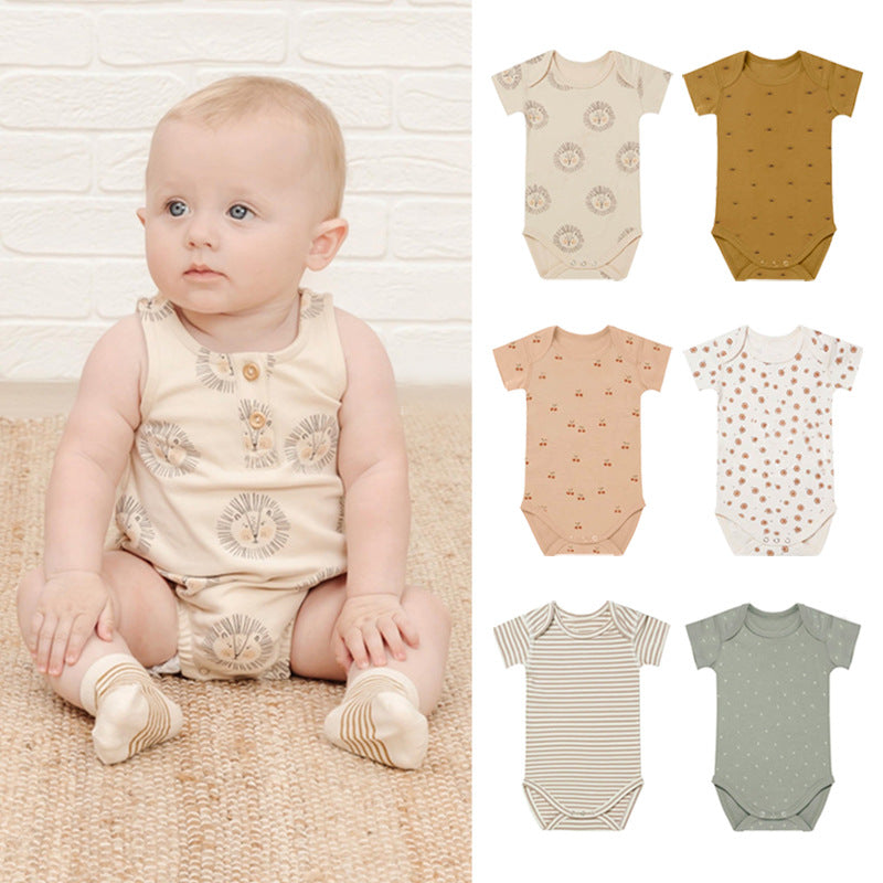 Baby Unisex Print Rompers Wholesale 220518299