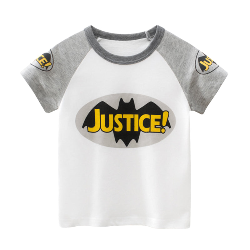 Baby Kid Boys Letters Color-blocking Animals Cartoon Print T-Shirts Wholesale 220518305
