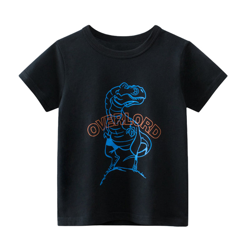 Baby Kid Boys Letters Dinosaur Animals Print T-Shirts Wholesale 220518313