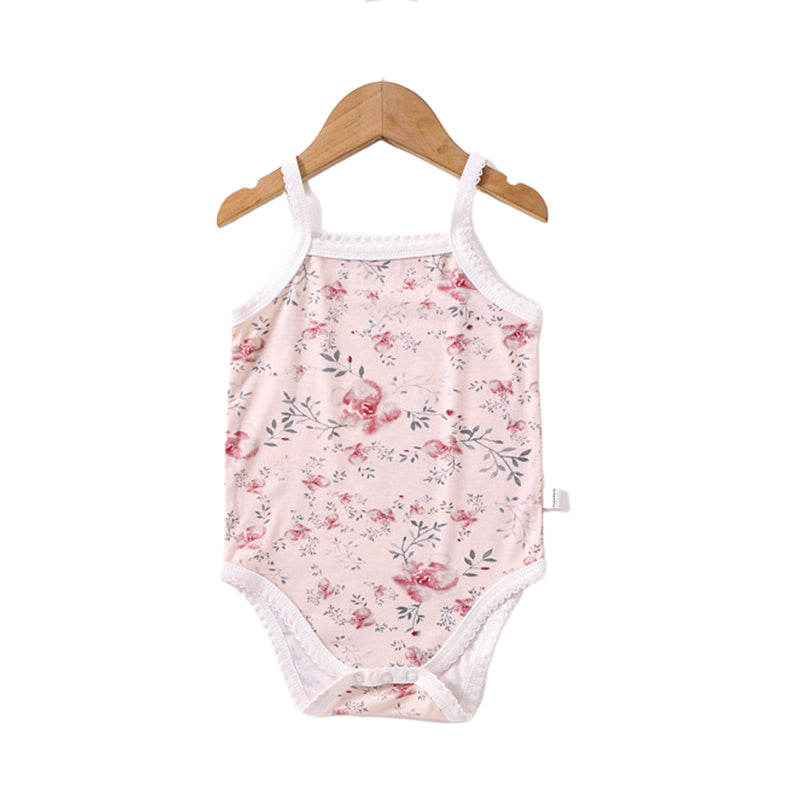 Baby Unisex Flower Fruit Plant Print Rompers Wholesale 220518336