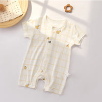 Load image into Gallery viewer, Baby Unisex Checked Cartoon Print Jumpsuits Wholesale 220518361
