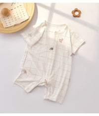 Load image into Gallery viewer, Baby Unisex Checked Cartoon Print Jumpsuits Wholesale 220518361
