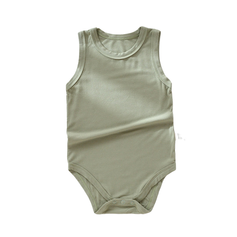 Baby Unisex Solid Color Rompers Wholesale 220518378