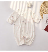 Load image into Gallery viewer, Baby Unisex Checked Print Jumpsuits Wholesale 220518382
