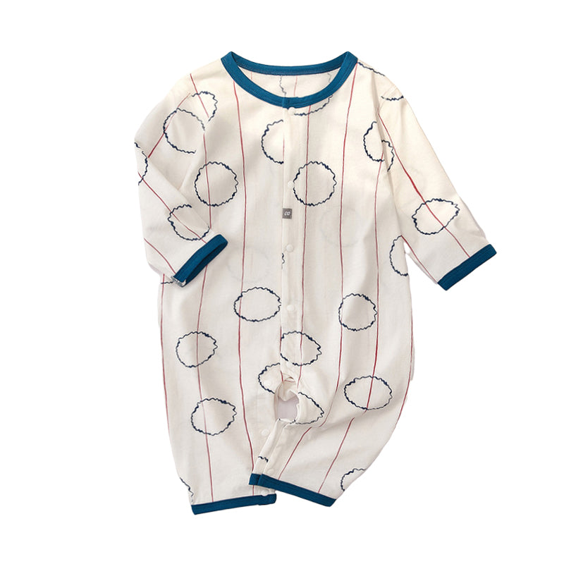 Baby Unisex Color-blocking Print Jumpsuits Wholesale 220518395