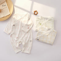 Load image into Gallery viewer, Baby Unisex Checked Print Jumpsuits Wholesale 220518399
