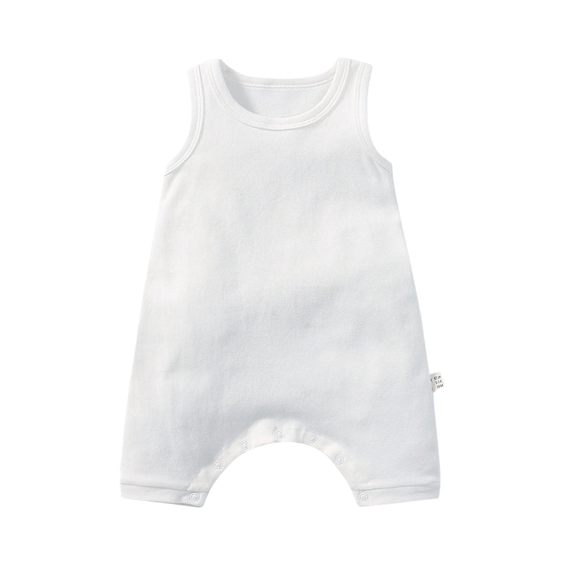 Baby Unisex Solid Color Rompers Wholesale 22051840