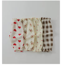 Load image into Gallery viewer, Baby Girls Boys Fruit Love heart Checked Cartoon Print Pants Wholesale 220518408
