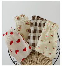 Load image into Gallery viewer, Baby Girls Boys Fruit Love heart Checked Cartoon Print Pants Wholesale 220518408
