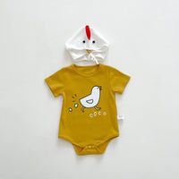 Load image into Gallery viewer, Baby Girls Boys Letters Animals Cartoon Print Rompers Accessories Hats Wholesale 220518412
