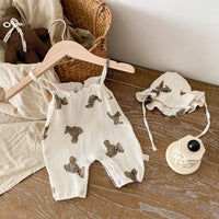 Load image into Gallery viewer, Baby Girls Boys Animals Cartoon Print Jumpsuits Wholesale 220518413
