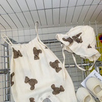 Load image into Gallery viewer, Baby Girls Boys Animals Cartoon Print Jumpsuits Wholesale 220518413
