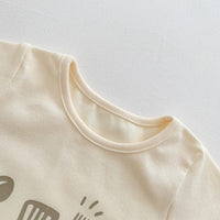 Load image into Gallery viewer, Baby Girls Boys Letters Checked Cartoon Print Rompers Baby Bibs Accessories Hats Wholesale 220518425
