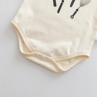 Load image into Gallery viewer, Baby Girls Boys Letters Checked Cartoon Print Rompers Baby Bibs Accessories Hats Wholesale 220518425
