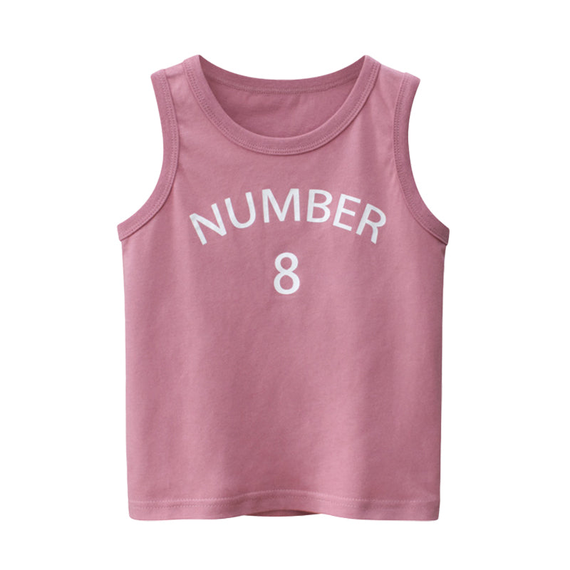 Baby Kid Boys Letters Tank Tops Wholesale 220518426