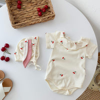Load image into Gallery viewer, Baby Girls Fruit Print Rompers Wholesale 220518473

