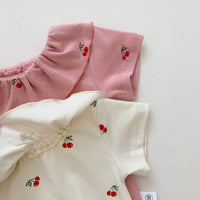 Load image into Gallery viewer, Baby Girls Fruit Print Rompers Wholesale 220518473
