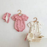 Load image into Gallery viewer, Baby Girls Fruit Print Rompers Wholesale 220518473
