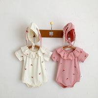 Load image into Gallery viewer, Baby Girls Fruit Print Rompers Wholesale 220518473
