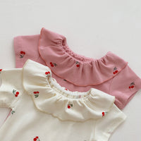 Load image into Gallery viewer, Baby Girls Fruit Print Rompers Wholesale 220518473
