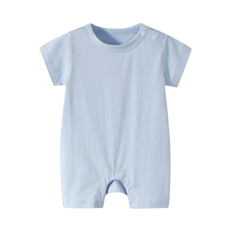 Baby Unisex Solid Color Rompers Wholesale 22051870