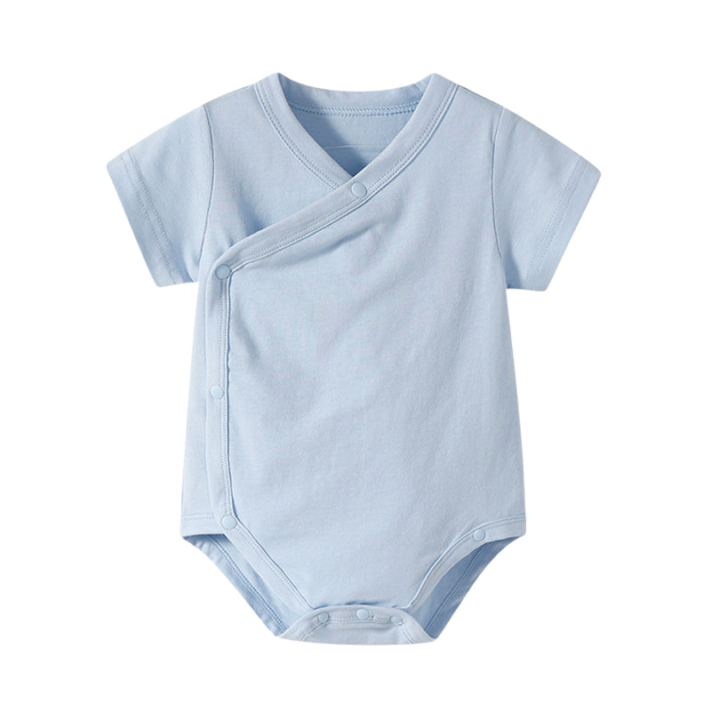 Baby Unisex Solid Color Rompers Wholesale 22051875