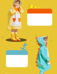 Load image into Gallery viewer, Unisex Dinosaur Cartoon Unicorn Print Accessories Rain Gear Wholesale 22052084
