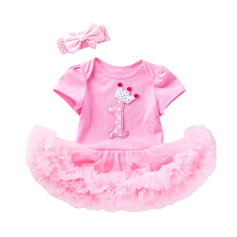 Baby Girls Cartoon Embroidered Alphabet Dresses Wholesale 22052401