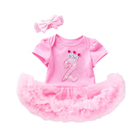 Load image into Gallery viewer, Baby Girls Cartoon Embroidered Alphabet Dresses Wholesale 22052401
